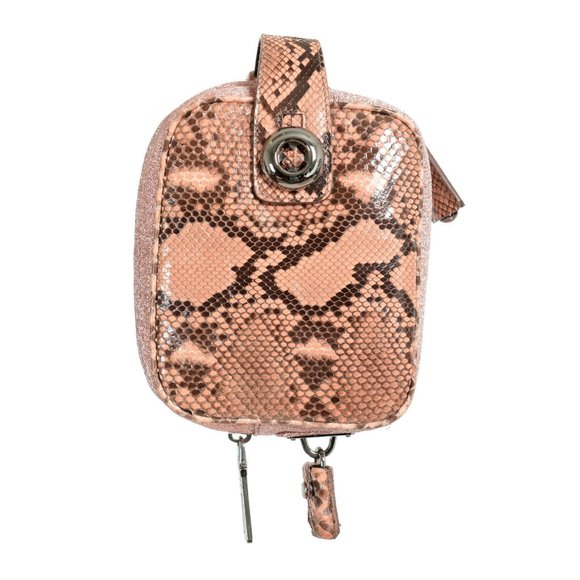 Prada Women's Pink Python Skin Leather Bag Clutch - Picture 5 of 7